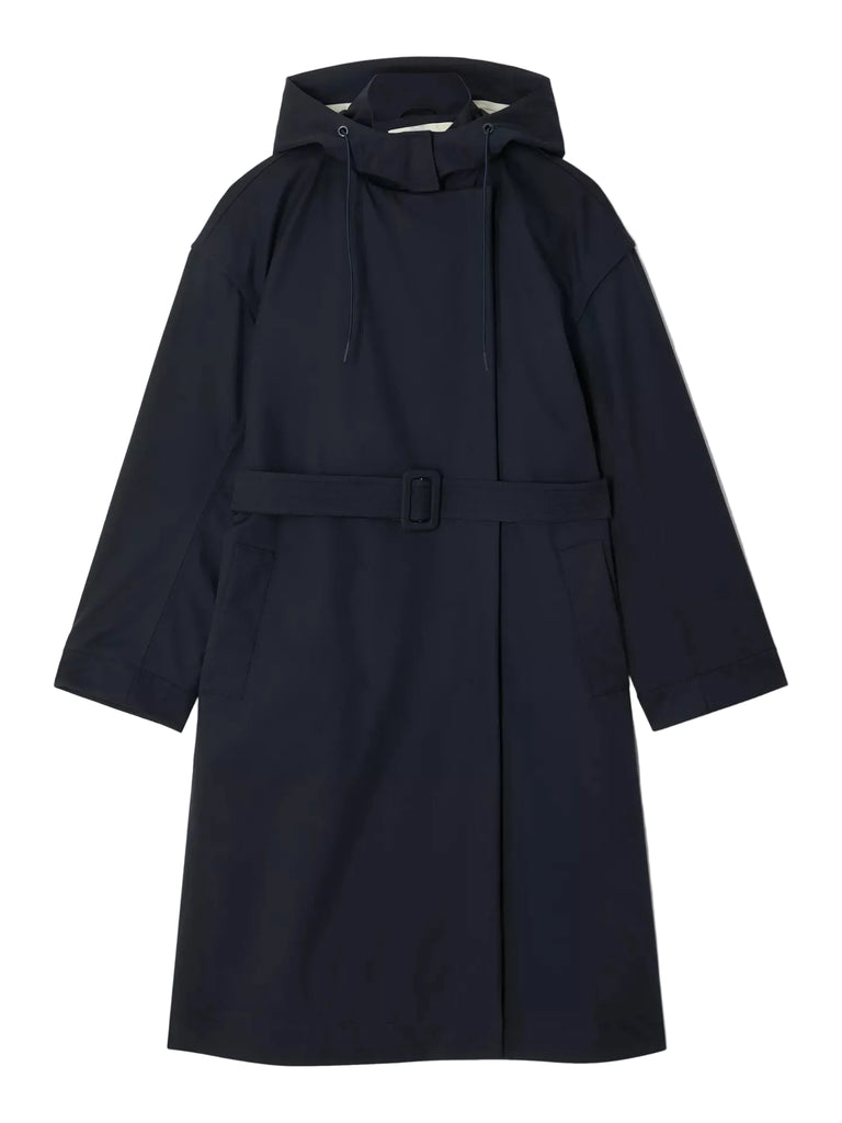 TRENCH LUNGO MMLUTILITA BLU NAVY MAX MARA MM