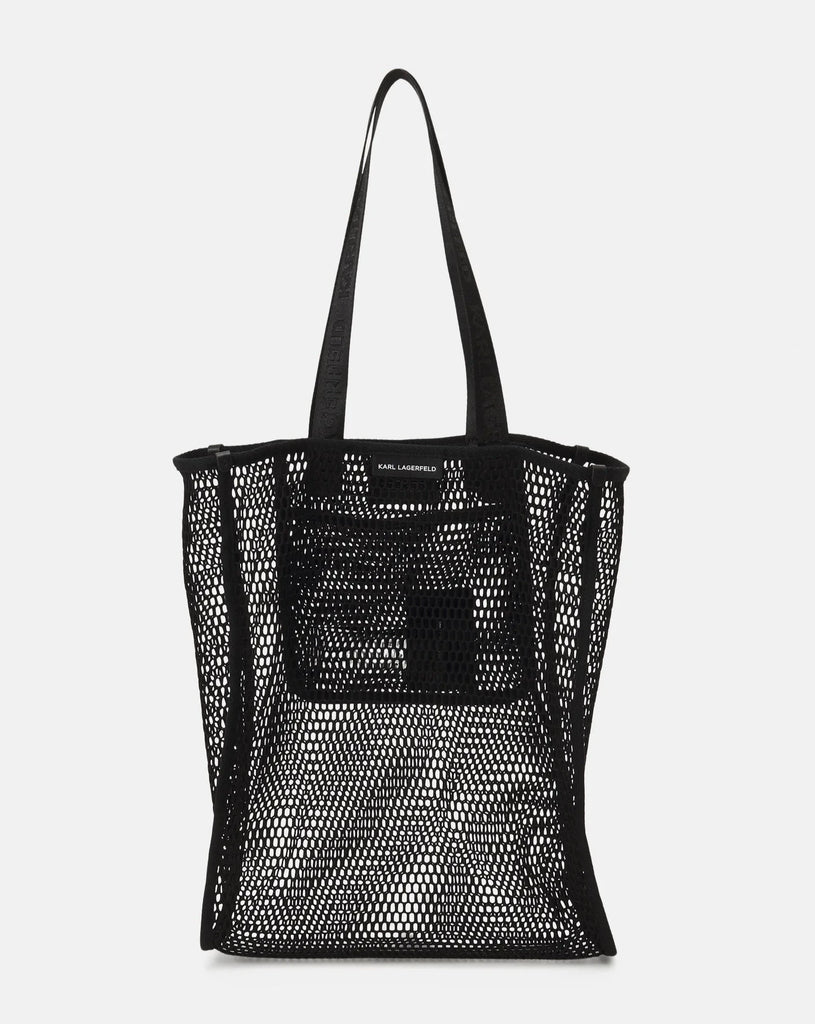 BORSA MESH DOUBLE HANDLE SHOPPER  KARL LAGERFELD