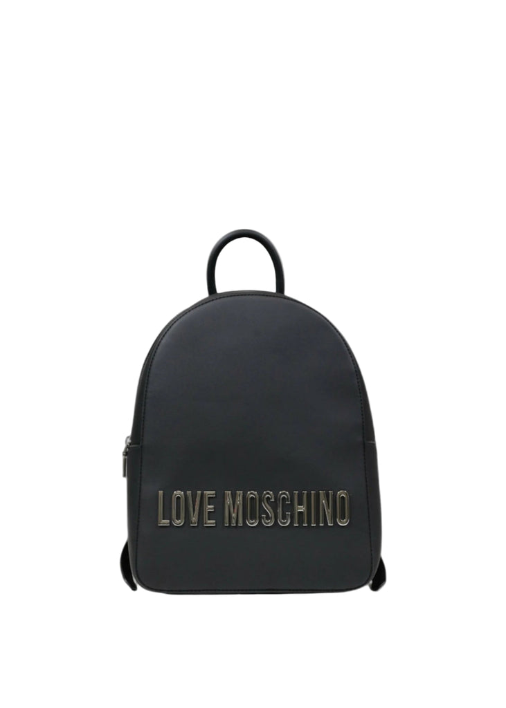 ZAINO CON PLACCA LOGO LETTERING  LOVE MOSCHINO