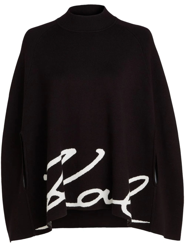 MAGLIA SIGNATURE CAPE  KARL LAGERFELD