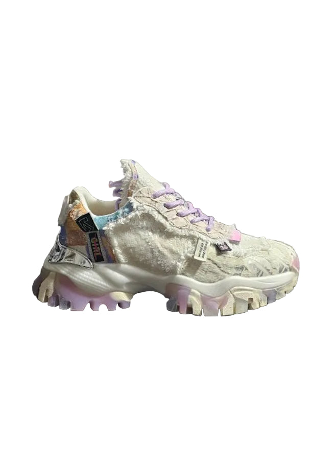 SNEAKER COZY WHITE VIOLET JOIAPARIS
