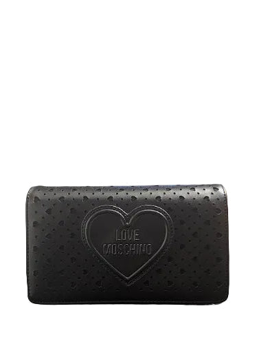 BORSA A TRACOLLA TRAFORATA CUORI LOVE MOSCHINO