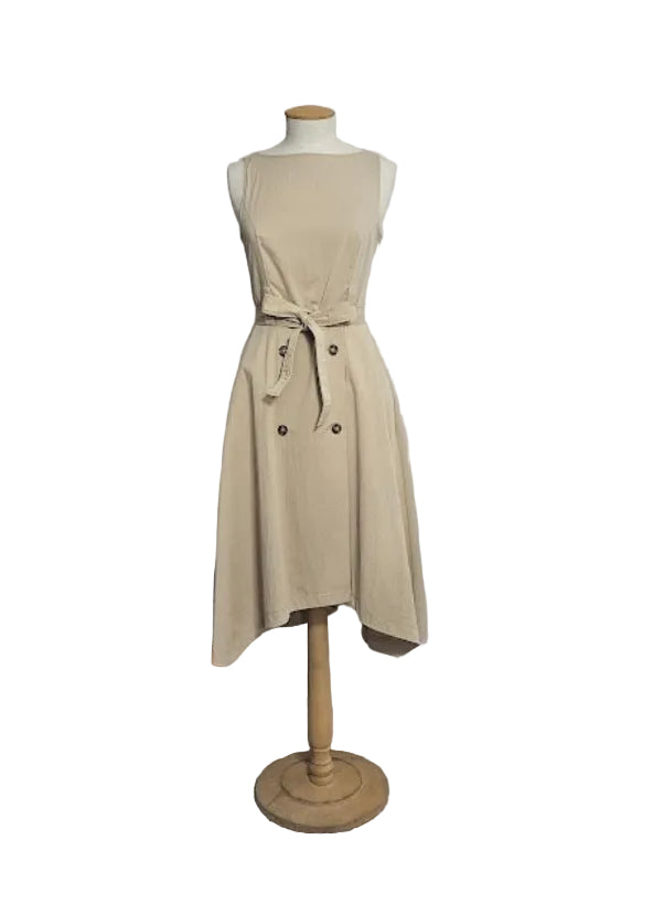 ABITO COTONE TECNICO STRETCH BEIGE LOVE MOSCHINO