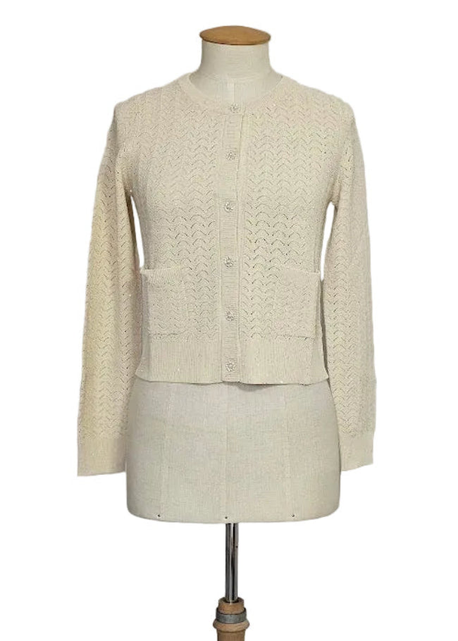 CARDIGAN COREANA BOTTONI GIOIELLO PAILLETTES MAIDA MILA