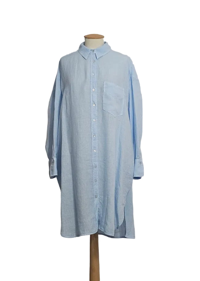 ABITO A CAMICIA CON BOTTONI 120% LINO