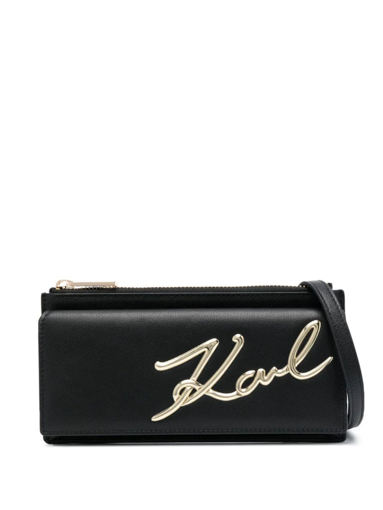 BORSA A TRACOLLA K/SIGNATURE 2.0 SLIM BFLD WLLT   KARL LAGERFELD