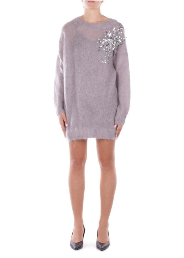 ABITO MAGLIA IN MOHAIR CON RICAMO PATCH     BLUGIRL Blumarine