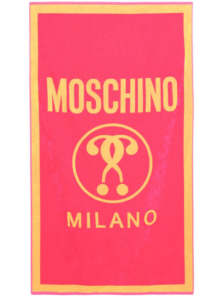 TELO MARE CON LOGO JAQUARD   MOSCHINO