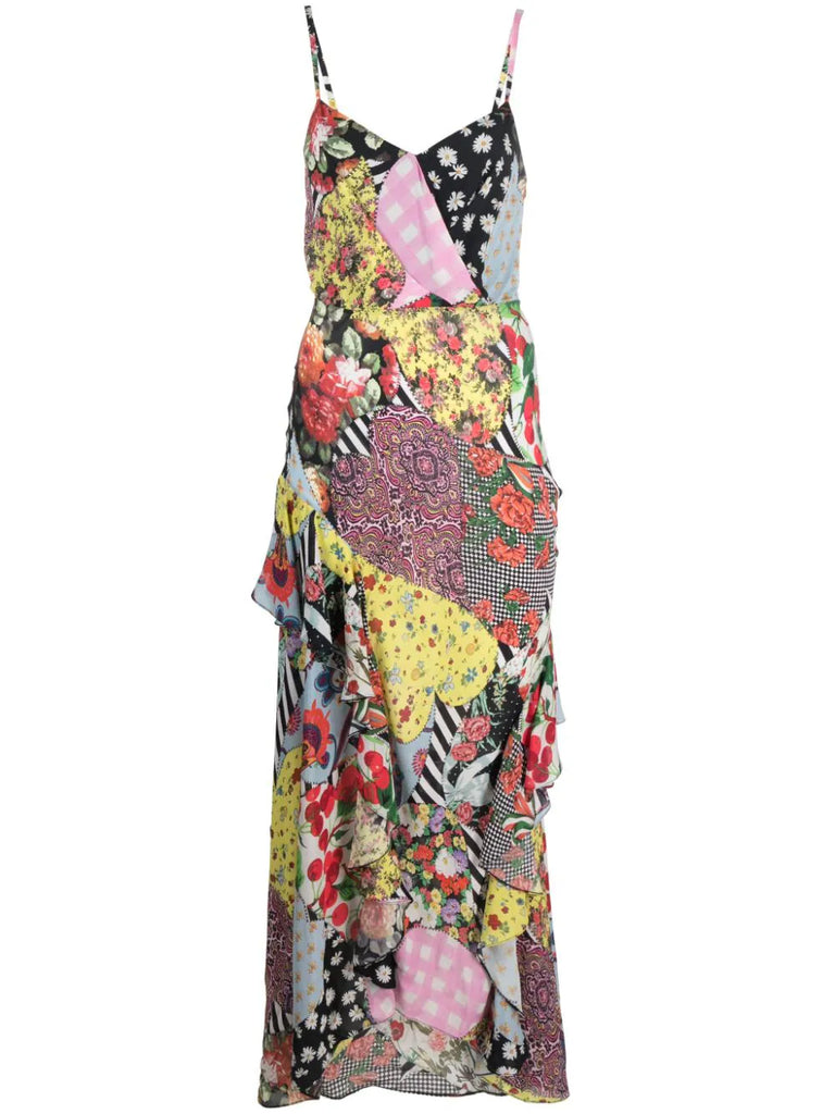 ABITO LUNGO  GEORGETTE STAMPA ARCHIVIO   MO5CH1NO JEANS