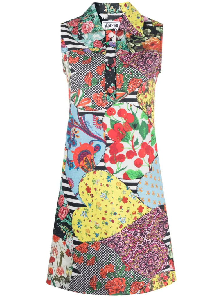 ABITO COTONE STRETCH STAMPA ARCHIVIO   MO5CH1NO JEANS