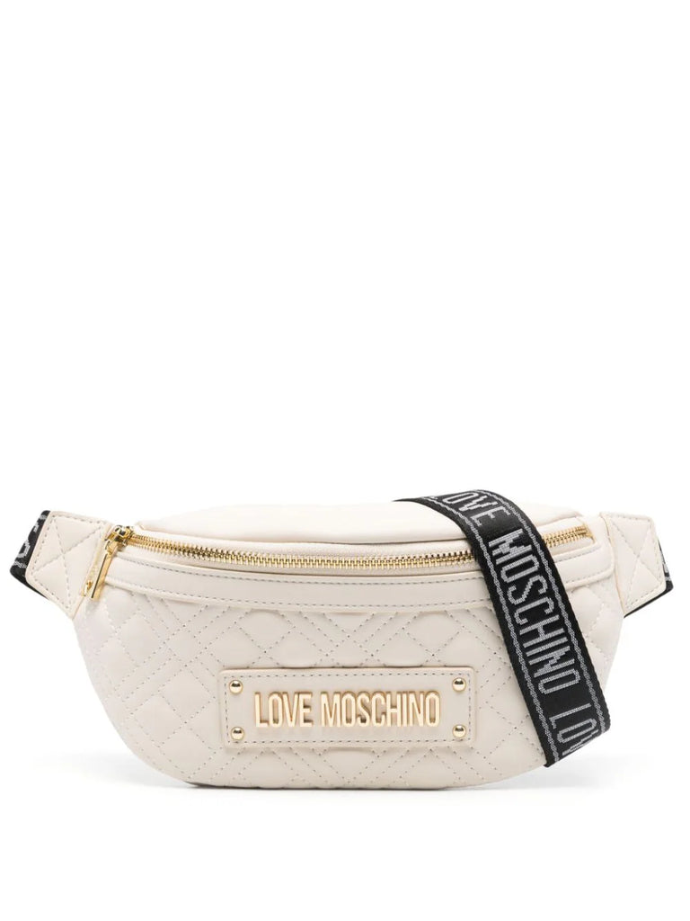 MARSUPIO TRAPUNTATO IMBOTTITO CON LETTERE LOGO   LOVE MOSCHINO