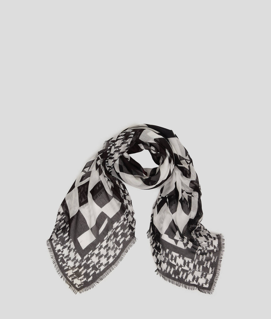 FOULARD K/SIGNATURE MODAL SQUARE SCARF  KARL LAGERFELD