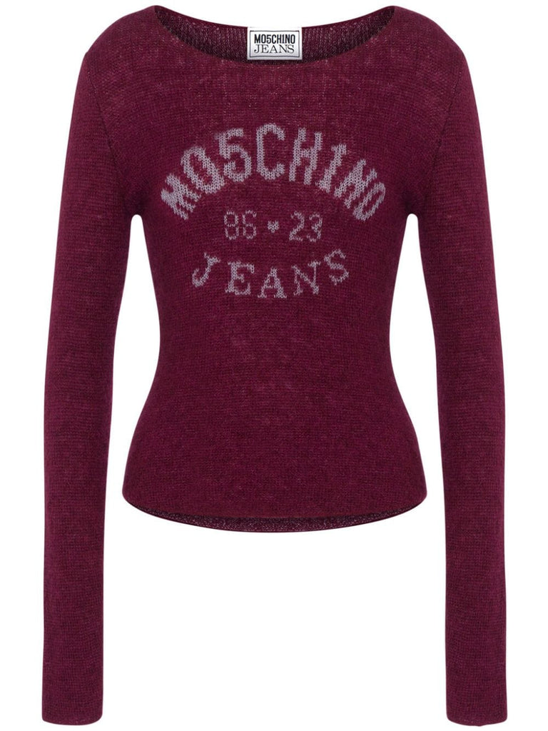 MAGLIONE CORTO LOGO    MO5CH1NO JEANS