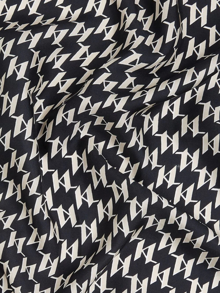 Foulard En Soie Karl Lagerfeld - Carré/bandana Couleur Beige - Neuf Avec étiquettes - Accessoire De Luxe Femme