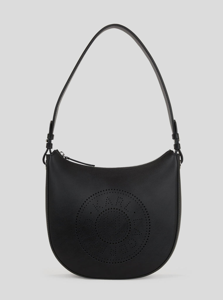 BORSA A SPALLA TRAFORATA A MEZZALUNA   KARL LAGERFELD