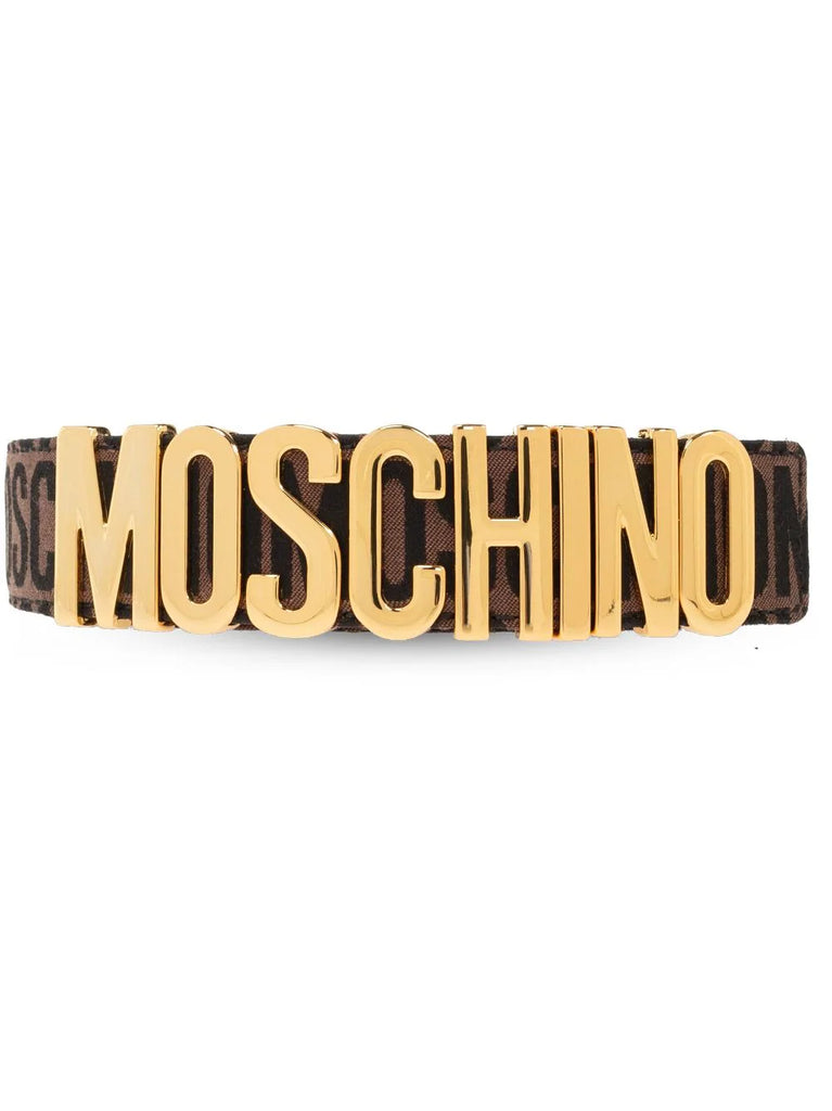 CINTURA CON FIBBIA LOGO CUORI ROSSI    MOSCHINO COUTURE !