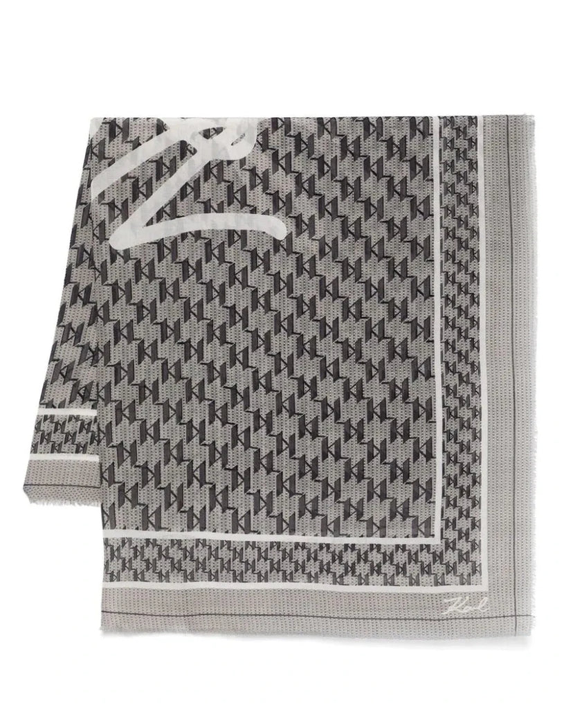 FOULARD CON MONOGRAMMA K/SIGNATURE    ARL LAGERFELD