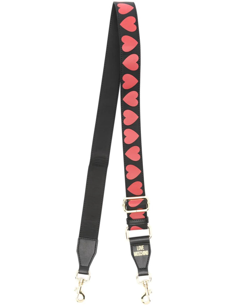 TRACOLLA PER BORSA NYLON STAMPATO    LOVE MOSCHINO