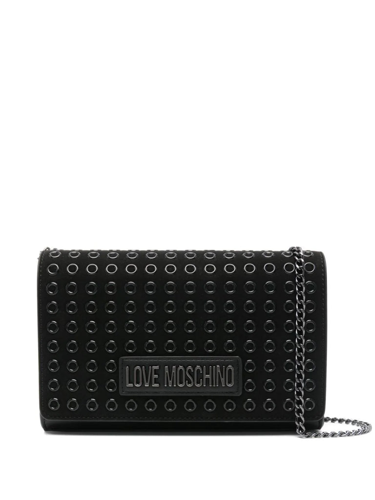 BORSA TRACOLLA CON BORCHIE     LOVE MOSCHINO