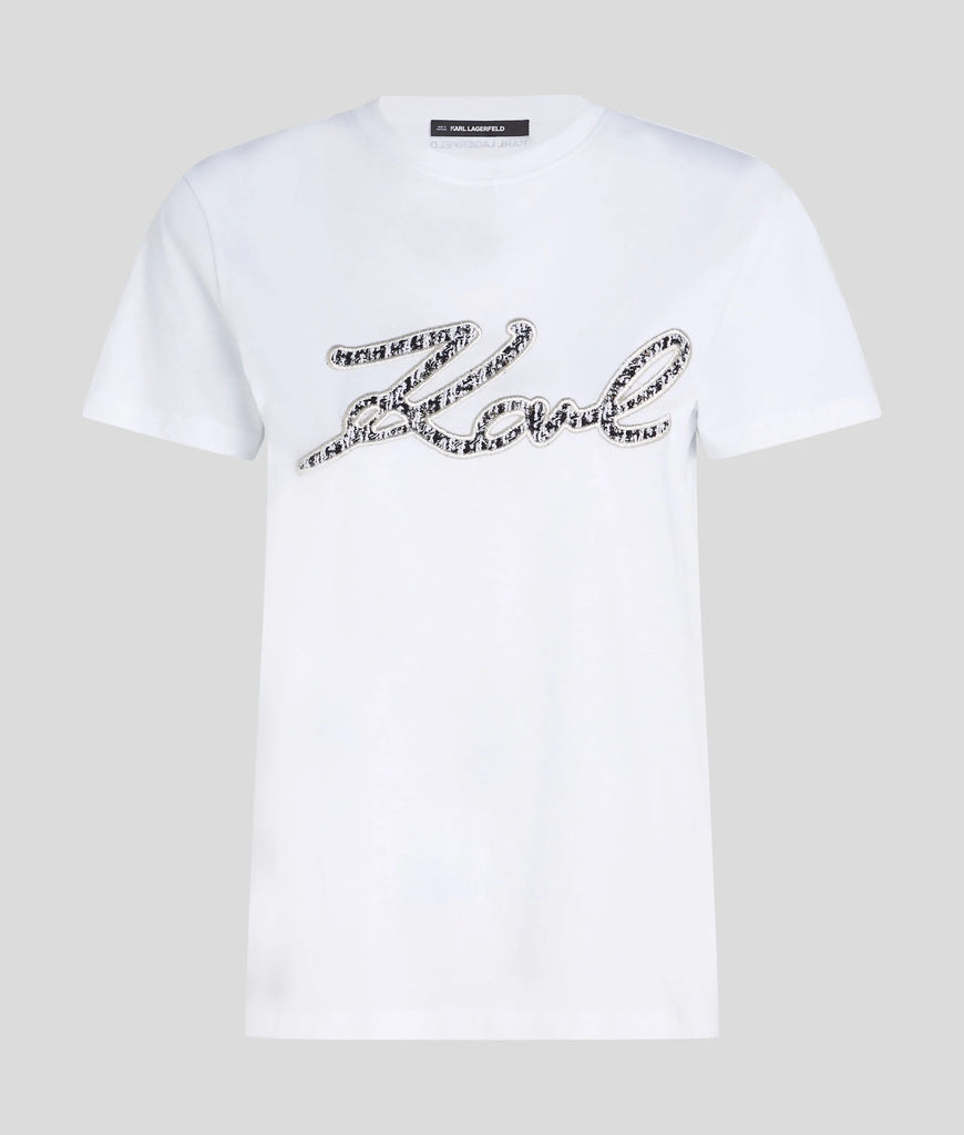 T-SHIRT KARL SIGNATURE BOUCLE'    KARL LAGERFELD