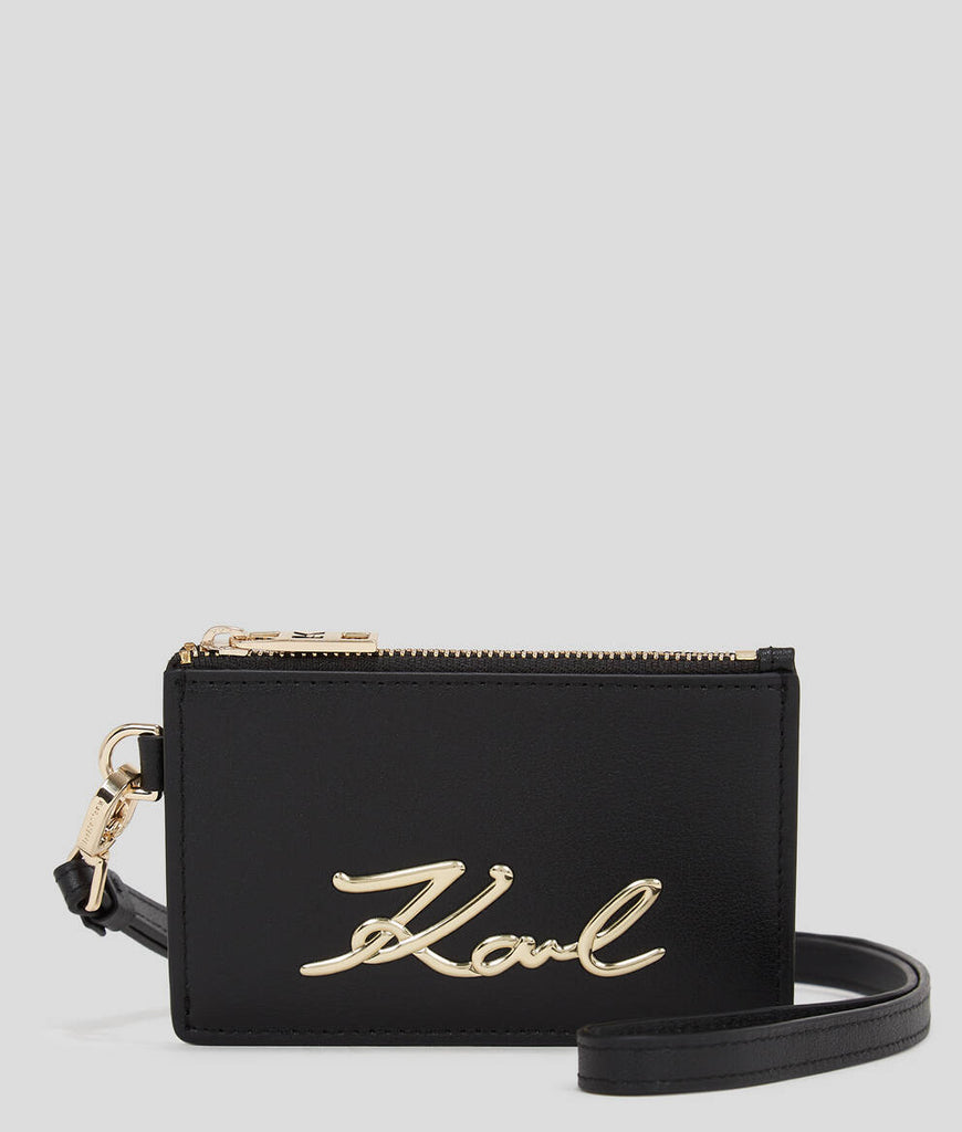 PORTACARTE KARL SIGNATURE CON TRACOLLA    KARL LAGERFELD