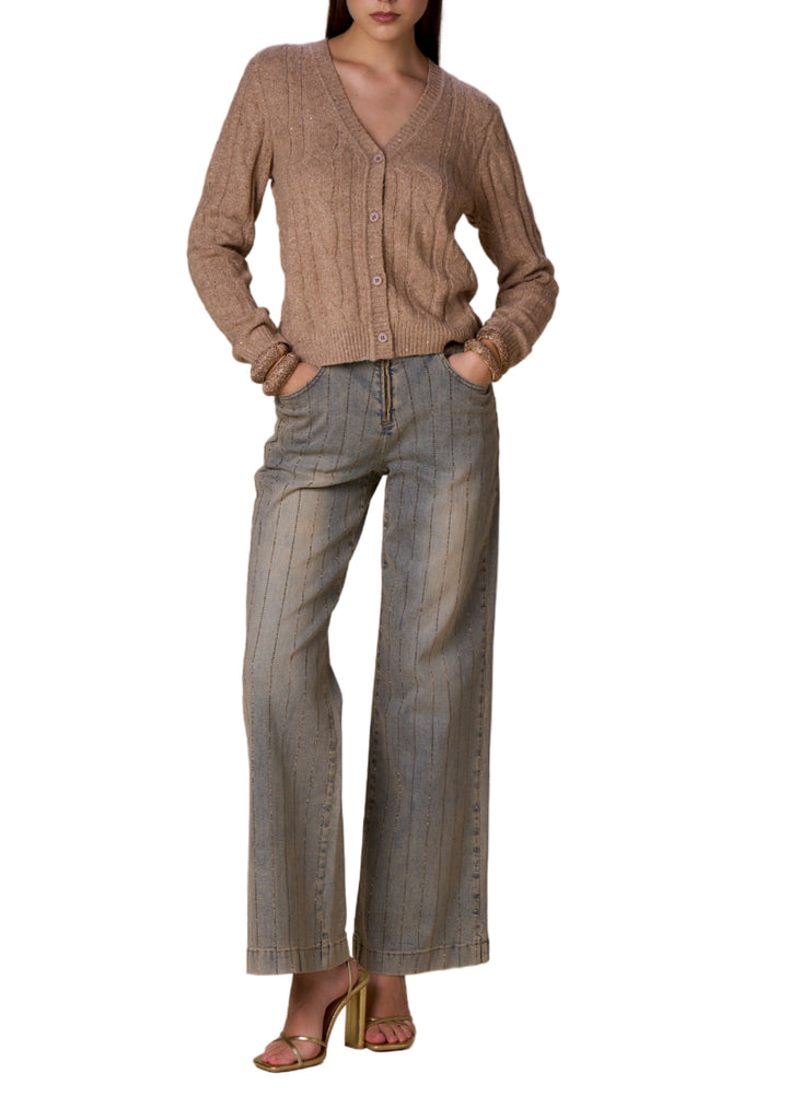 CARDIGAN TRECCE IN LUREX     NOSECRETS.......