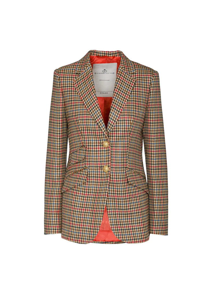 BLAZER A QUADRI CARAMELLO MAC HARDY     EXTREME COLLECTION
