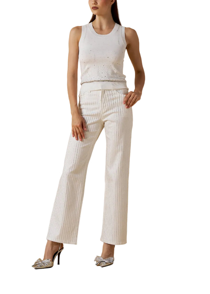 CANOTTA MAGLIA STARDUST BIANCO    NOSECRETS