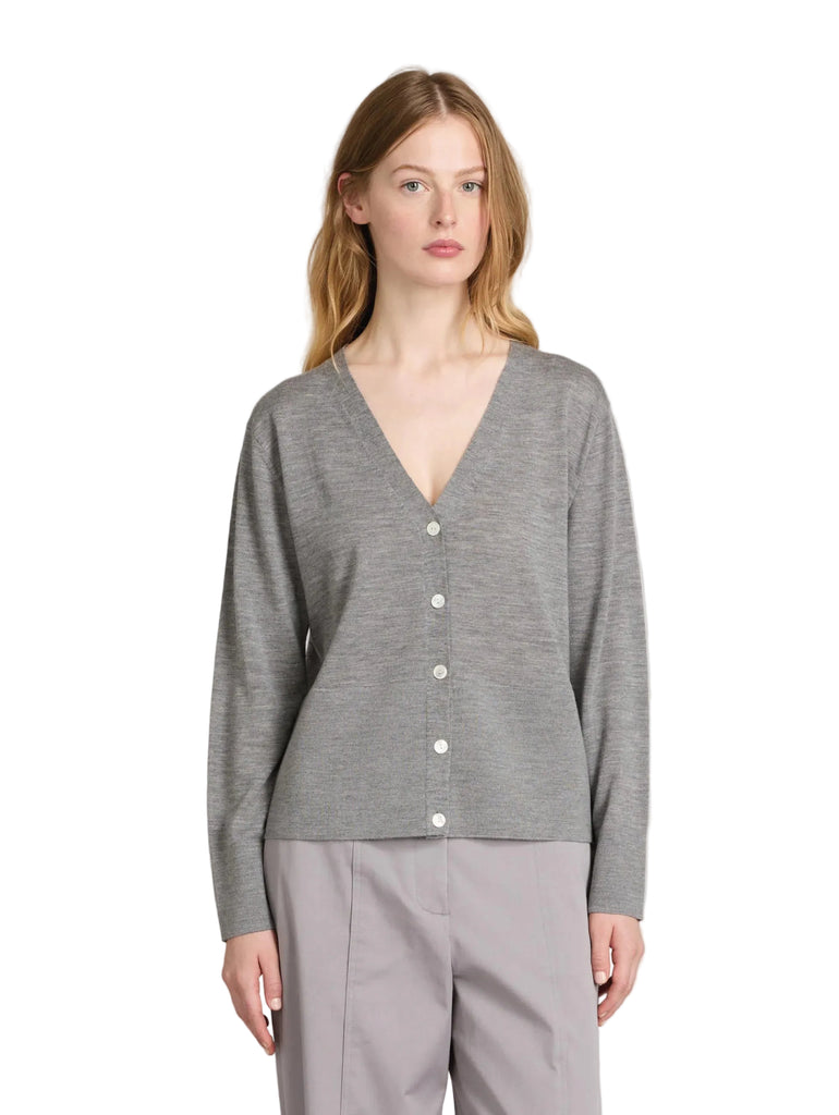CARDIGAN MMLCANDITI IN LANA CON SCOLLO A V MAX MARA MM