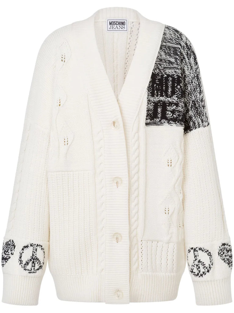 CARDIGAN CON LOGO     MO5CH1NO JEANS