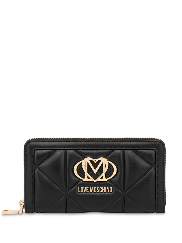 PORTAFOGLIO ZIP AROUND TRAPUNTATO     LOVE MOSCHINO