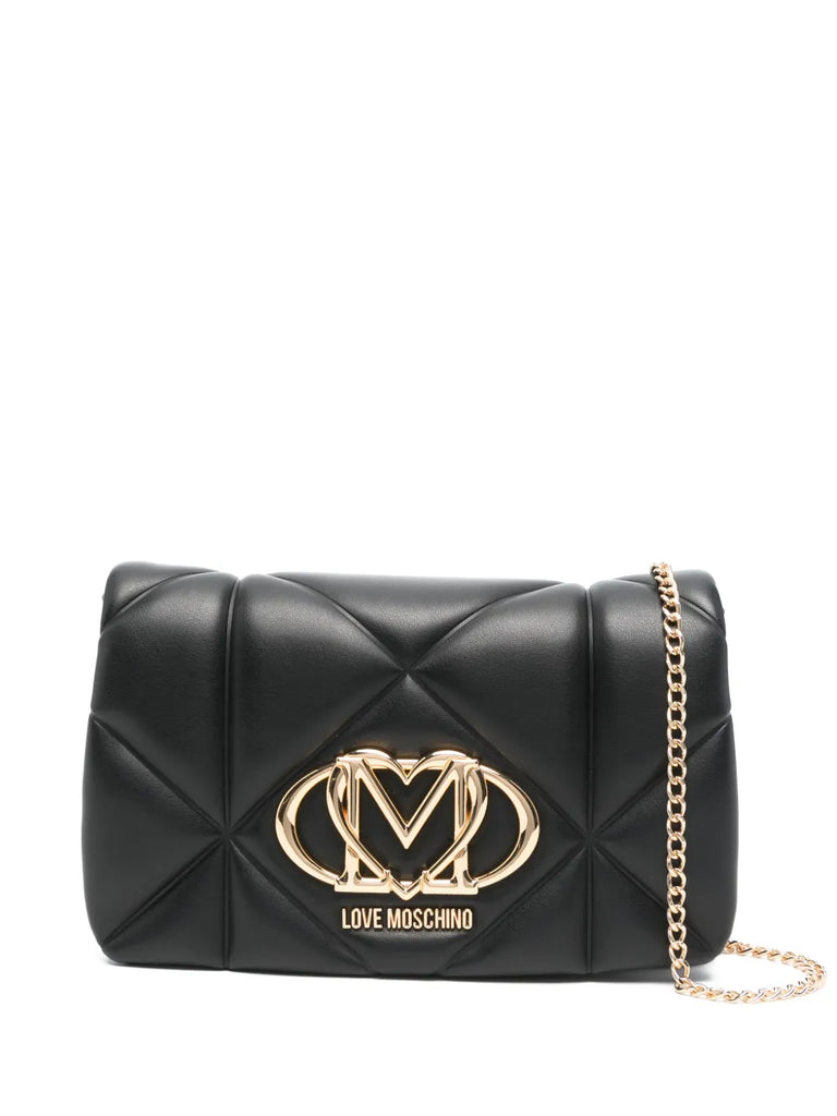 BORSA A TRACOLLA CON LOGO     LOVE MOSCHINO