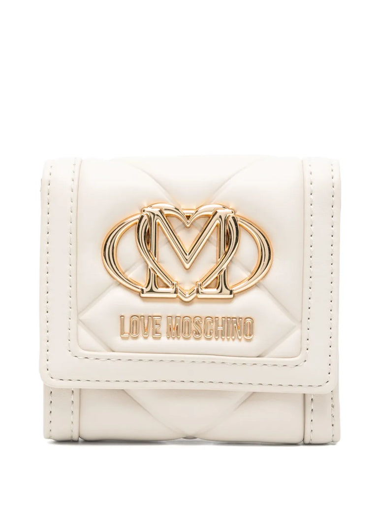 PORTAFOGLIO CON PLACCA LOGO     LOVE MOSCHINO