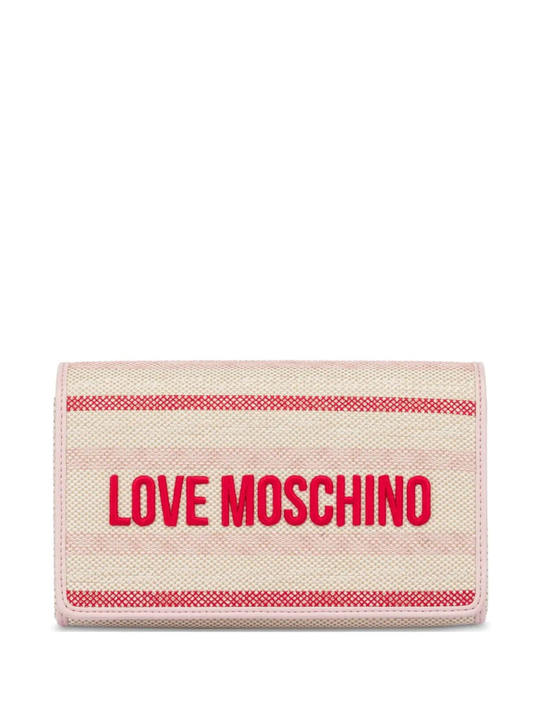 BORSA A TRACOLLA CON RICAMO     LOVE MOSCHINO