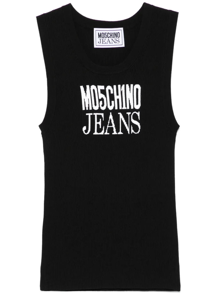 CANOTTA CON EFFETTO JACQUARD     MO5CH1NO JEANS