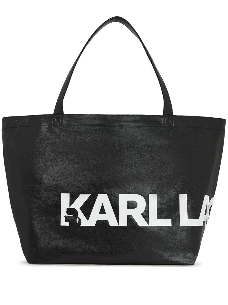 BORSA TOTE CON STAMPA     KARL LAGERFELD