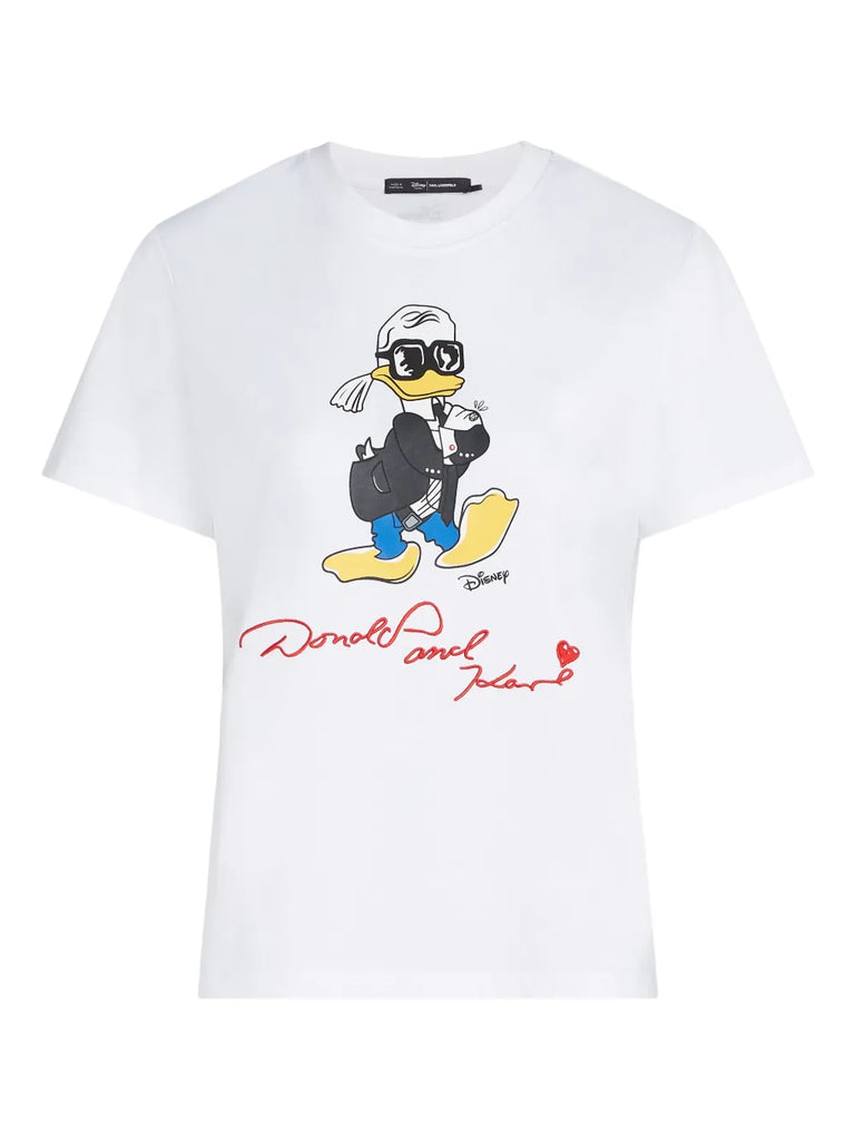 T-SHIRT CON STAMPA DISNEY     KARL LAGERFELD