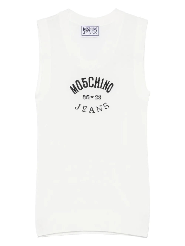 TOP CON STAMPA     MO5CH1NO JEANS