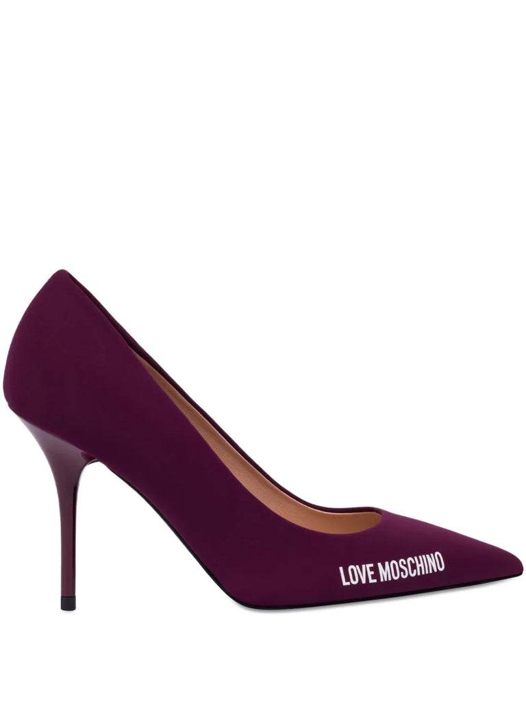 DECOLLETE' TACCO A SPILLO CON LOGO     LOVE MOSCHINO