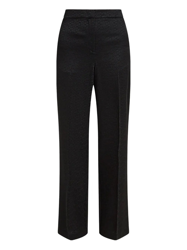 PANTALONI CON LOGO JACQUARD A SIGARETTA     KARL LAGERFELD