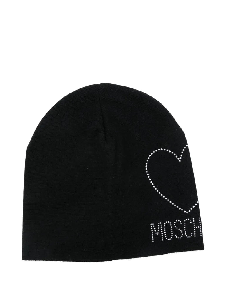 BERRETTO CON DECORAZIONE  CUORE     MOSCHINO