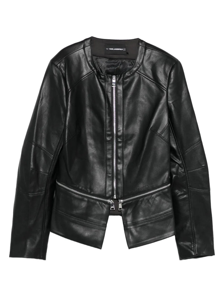 GIACCA BOMBER CON ZIP     KARL LAGERFELD