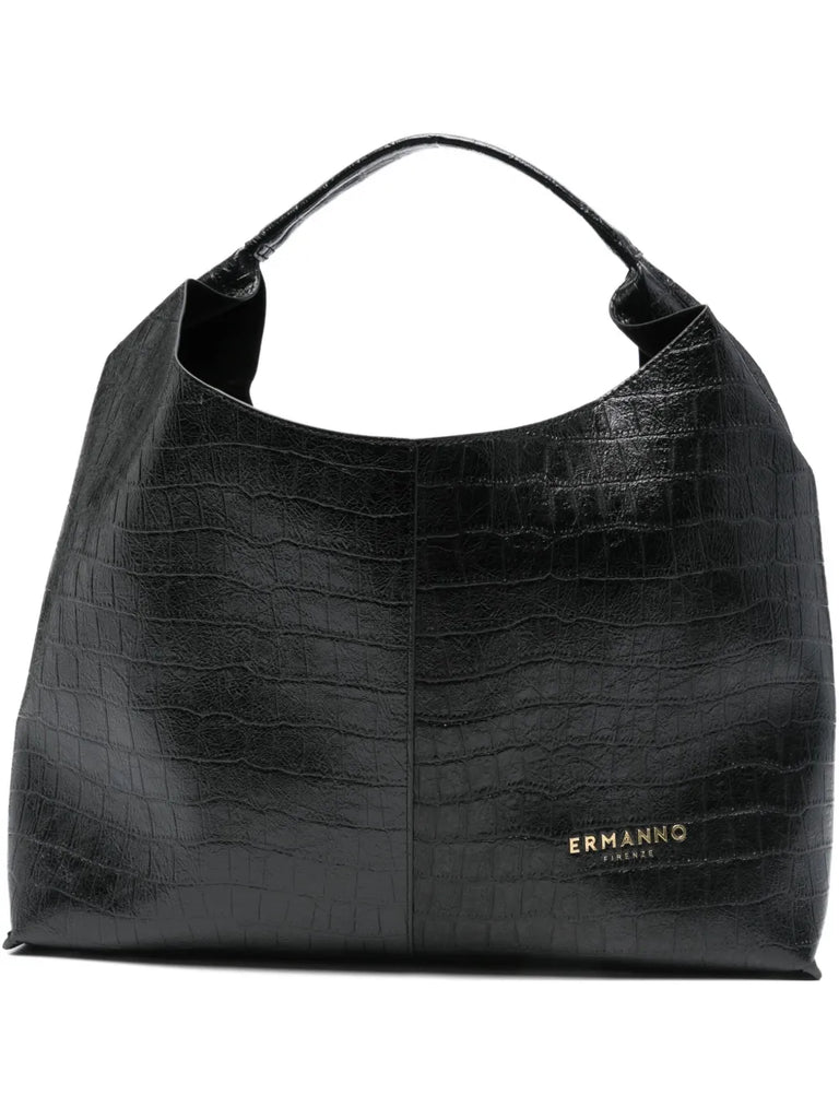 BORSA SMALL HOBO IN PELLE ECOLOGICA STAMPA COCCO     ERMANNO SCERVINO FIRENZE