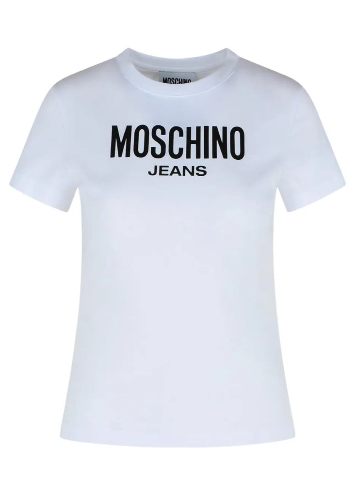 T-SHIRT IN COTONE CON LOGO     MOSCHINO JEANS