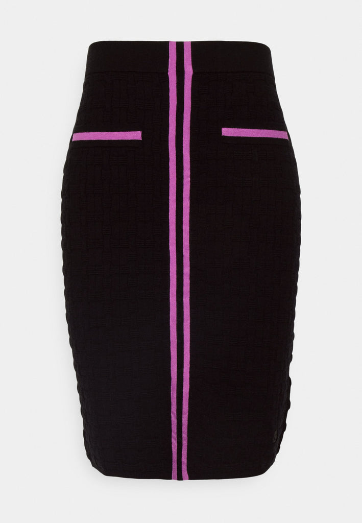 GONNA TEXTURED CLASSIC KNIT SKIRT  KARL LAGERFELD