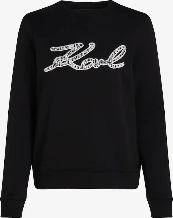 FELPA KARL SIGNATURE BOUCLE'    KARL LAGERFELD