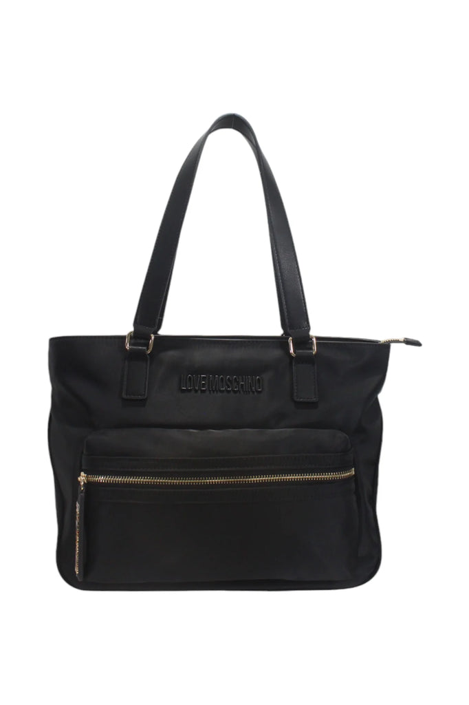 BORSA  TOTE IN NYLON     LOVE MOSCHINO .