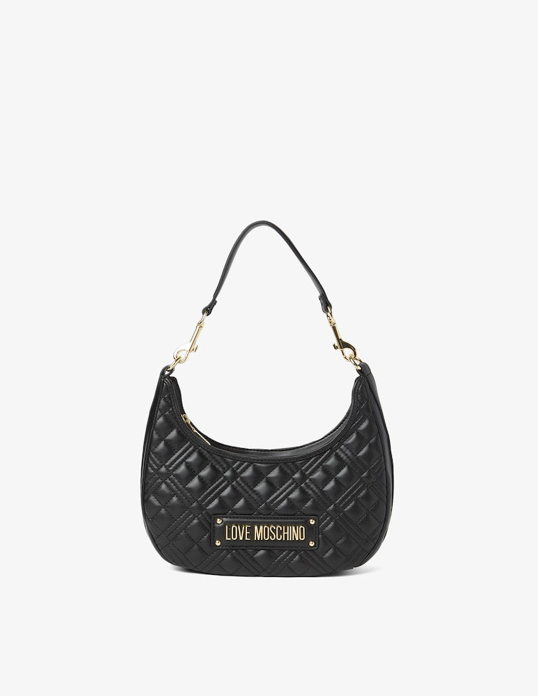 BORSA QUILTED TRAPUNTATO MEZZA LUNA  LOVE MOSCHINO