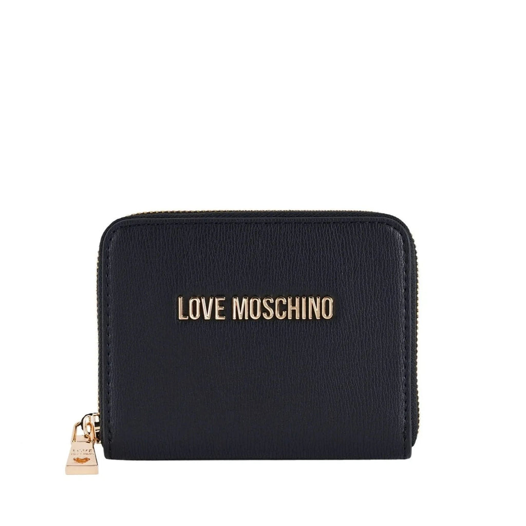 PORTAFOGLIO CON ZIP LOGO SCRITTA    LOVE MOSCHINO