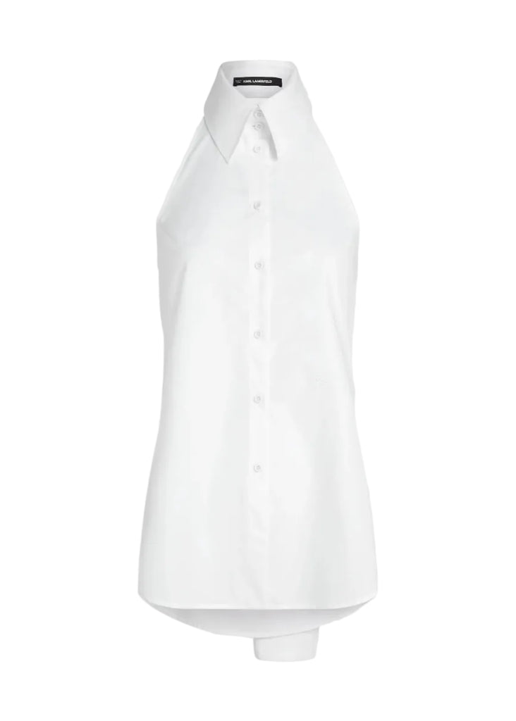 CAMICIA SENZA MANICHE ALLACCIATA SCHIENA KARL LAGERFELD